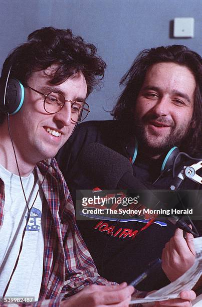 Mick Molloy & Tony Martin from 2DayFM. "Martin and Molloy". SMH NEWS Picture by NEALE DUCKWORTH