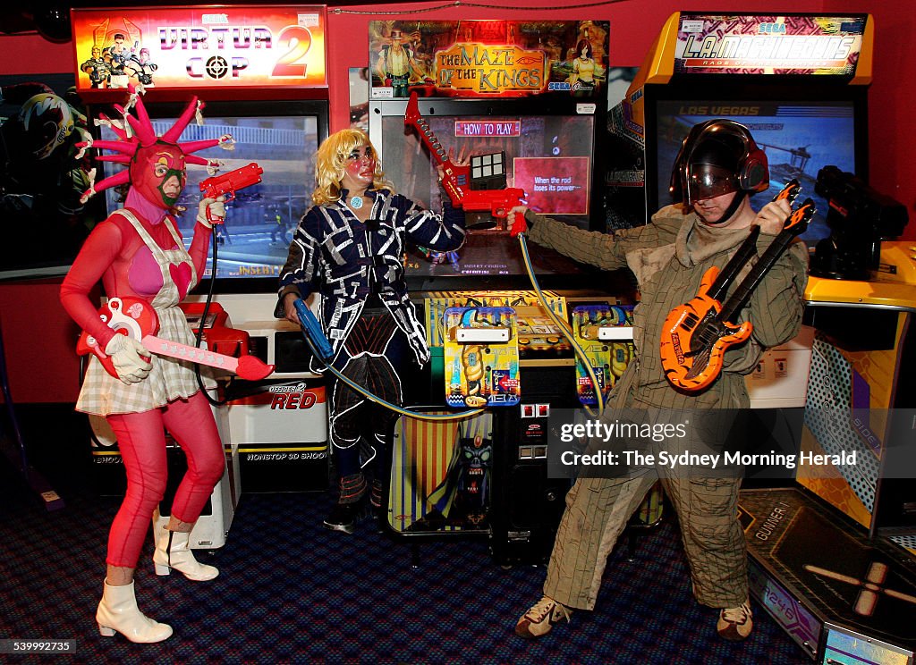 Members of Sydney band Toydeath who make music with electronic toys. Toydeath ho