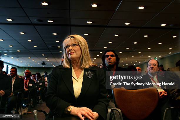 Senator Helen Coonan prior to delivering her speech, Media: Unpacking the Package to the Menzies Research Centre, Sydney on 4 August 2006. SMH NEWS...