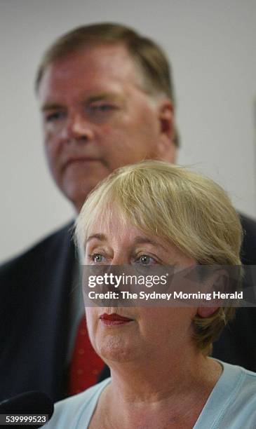 Federal Opposition Leader Kim Beazley launches Labor's Skills Account with Opposition Education spokeswoman Jenny Macklin at Energex Esi Training...