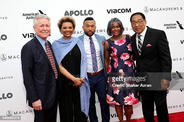 Grahame Pratt, Leslie Uggams, Taylor Alexander, Patricia Holley and G. Keith Alexander attend Prince Walk of Fame Induction and 2016 Spring Gala at...