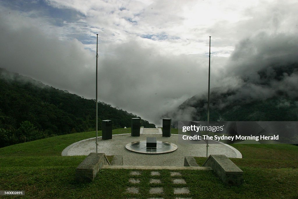 The Isurava War Memorial, on the Kokoda Trail, Papua New Guinea, June 2004. SMH