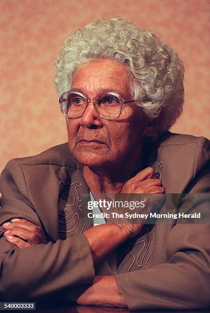 Nancy de Vries addresses the NSW Parliament, representing the stolen generation after NSW Premier Bob Carr led the parliament in apologising to the...