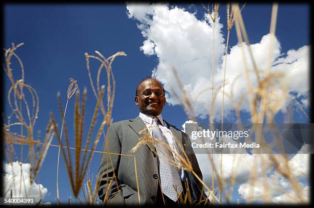 Maha Sinnathamby, chairman of Springfield Land Corporation, outside of Brisbane, Queensland, 22 April 2004. AFR Picture by JESSICA SHAPIRO