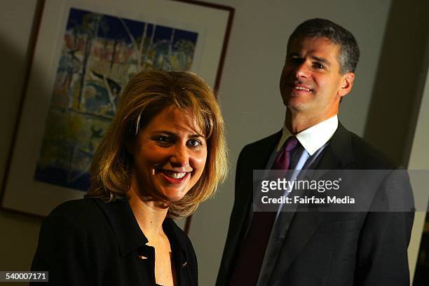 Michael Mauboussin, right, and Mary Chris Gay of Legg Mason Asset Management, 3 August 2006. AFR Picture by JAMES DAVIES