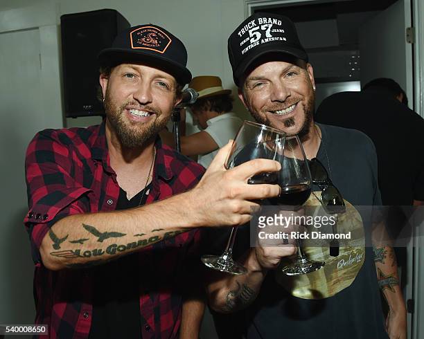 Preston Brust and Chris Lucas - LOCASH - 'The Fighters' Listening Party at White Avenue Studio on June 13, 2016 in Nashville, Tennessee.