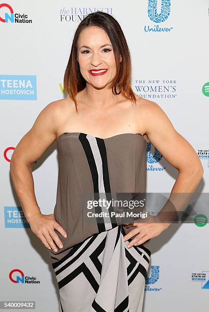 Former NFL coach Jen Welter attends The United State of Women Reception hosted by Civic Nation at Hay-Adams Hotel on June 13, 2016 in Washington, DC.