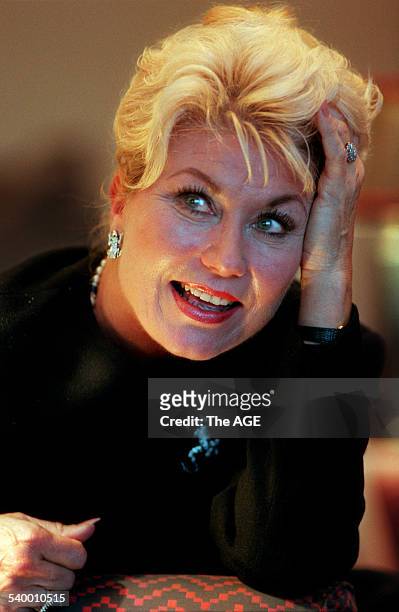 Former host and television host Di Morrissey, 7 December 1996. THE AGE Picture by CRAIG ABRAHAM