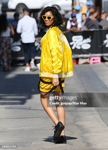 Aluna Francis of AlunaGeorge is seen on June 13, 2016 in Los Angeles, California.