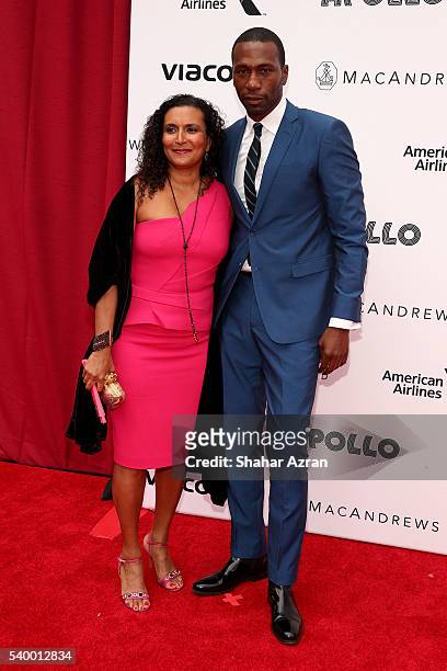 Patricia Blanchet and Leon Blanchet attend Prince Walk of Fame Induction and 2016 Spring Gala at The Apollo Theater on June 13, 2016 in New York City.