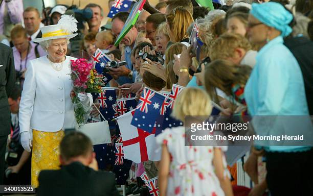 Queen Elizabeth II and Prince Phillip have arrived in Canberra to begin their five-day tour of Australia. They were greeted by a welcoming party,...