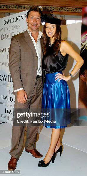 Luke Ricketson Body Luke Ricketson and Kate Waterhouse at the David Jones racing luncheon ...