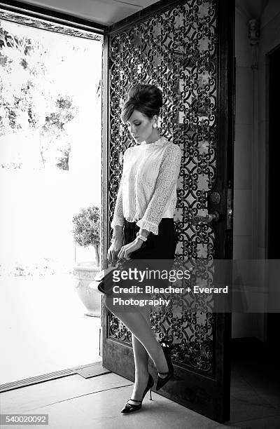 Actress Kate Beckinsale is photographed for Harper's Bazaar Russia on November 2, 2011 in Los Angeles, California. Styling: Kira Shtranikh and...