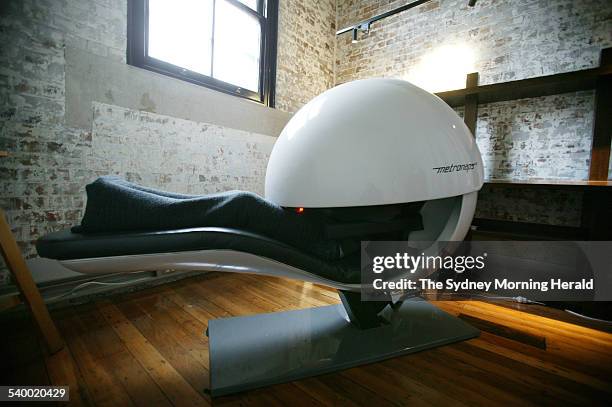 Optimedia have installed metronap pods for the workers, 3 July 2006. SMH Picture by MARCO DEL GRANDE