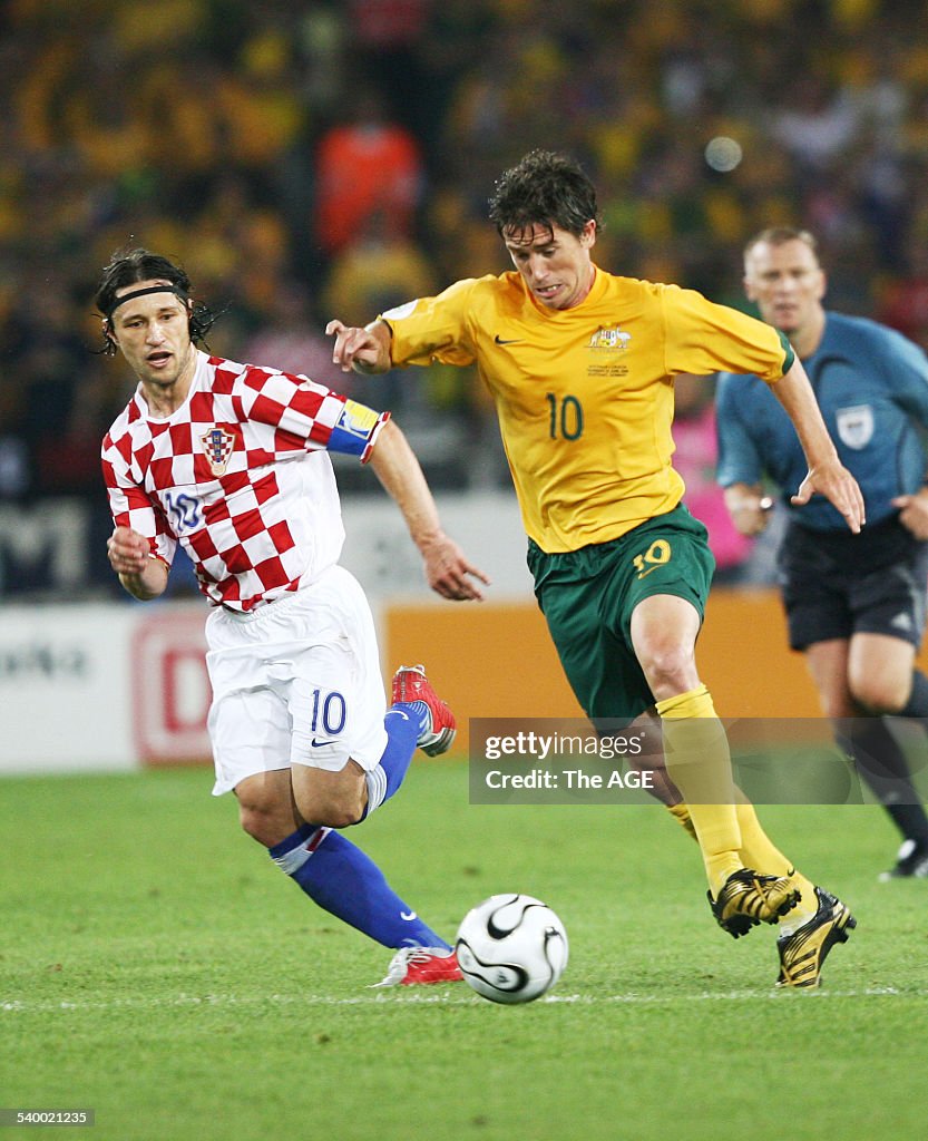 Soccer 2006 FIFA World Cup, Australia Socceroos v Croatia in Stuttgart, Germany.