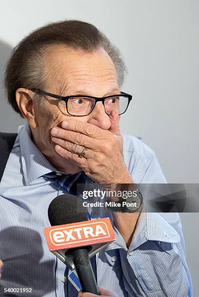 Larry King attends Larry King In Conversation With Regis Philbin at 92nd Street Y on June 13, 2016 in New York City.