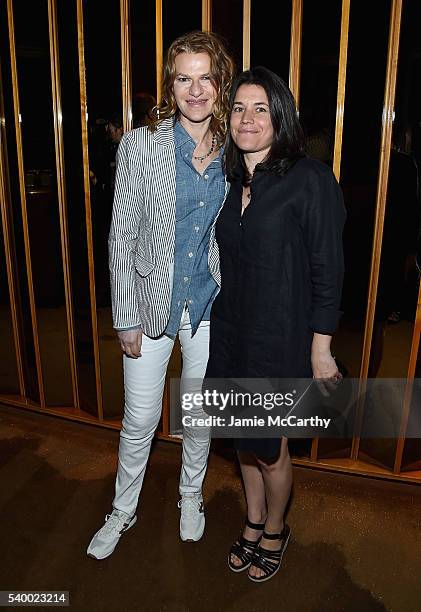 Sandra Bernhard and Sara Switzer attend the Premiere Of EPIX Original Documentary "Serena" After Party at The Top of The Standard on June 13, 2016 in...