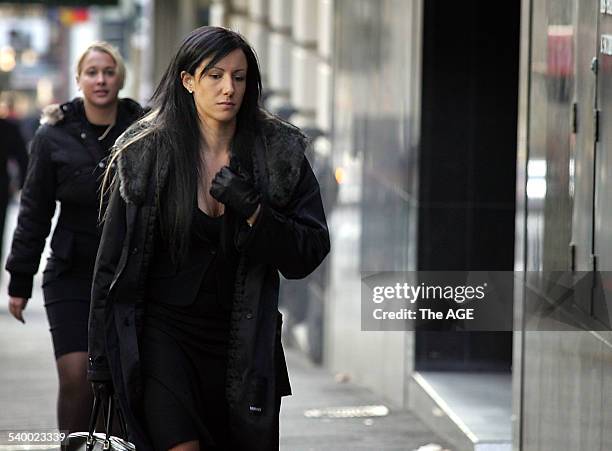 Zarah Garde-WIlson enters the Court of Appeals this morning. THE AGE NEWS 7 June, 2006 Picture by SANDY SCHELTEMA