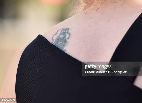 Actress Natasha Lyonne, tattoo detail, attends the Netflix Emmy... News