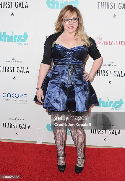 Actress Kirsten Vangsness arrives at the 7th Annual Thirst Gala at The Beverly Hilton Hotel on June 13, 2016 in Beverly Hills, California.
