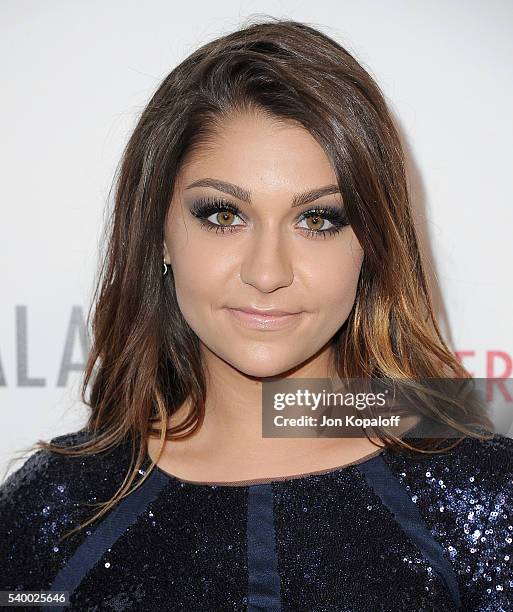 Andrea Russett arrives at the 7th Annual Thirst Gala at The Beverly Hilton Hotel on June 13, 2016 in Beverly Hills, California.
