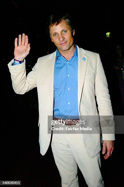 Viggo Mortensen at the premiere of A History of Violence after party at the Hilton's Zeta Bar, Sydney, 27 February 2006. SHD Picture by JANIE BARRETT