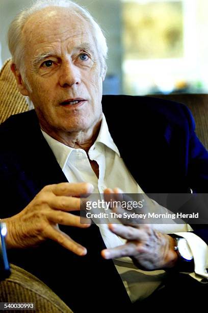 Sir George Martin, former beatle producer. 30 September 2002. SMH picture by NARELLE AUTIO.