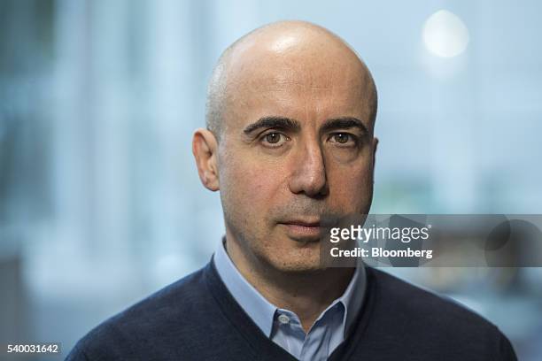 Yuri Milner, co-founder of Mail.ru Group Ltd., sits for a photograph during the Bloomberg Technology Conference in San Francisco, California, U.S.,...