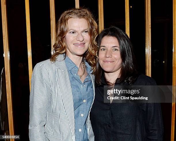 Sandra Bernhard and Sara Switzer attend The Premiere of EPIX Original Documentary "Serena" - After Party at Boom Boom Room on June 13, 2016 in New...