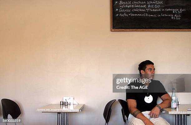 Canterbury Bulldogs' Sonny Bill Williams at Boxa Bar, Hurstville, 1 March 2005. The AGE Picture by ANDREW DE LA RUE