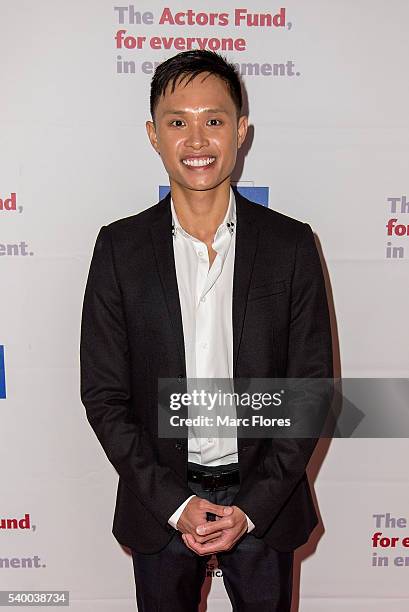 Adrian Voo arrives at The Actors Fund's 20th Annual Tony Awards Viewing Party at The Beverly Hilton Hotel on June 12, 2016 in Beverly Hills,...