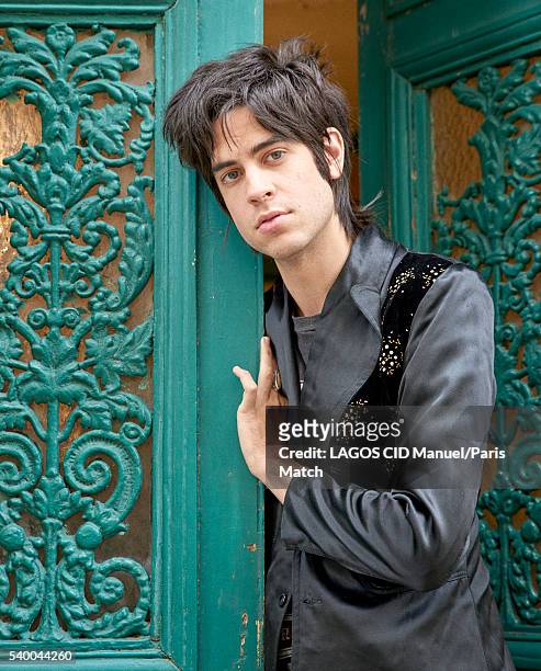 Musician and singer Thomas Cohen is photographed for Paris Match on April 29, 2016 in Paris, France.