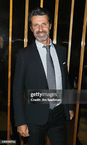 Tennis coach Patrick Mouratoglou attends the premiere after party of EPIX original documentary "Serena" at The Top of The Standard on June 13, 2016...