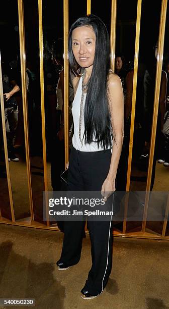 Fashion designer Vera Wang attends the premiere after party of EPIX original documentary "Serena" at The Top of The Standard on June 13, 2016 in New...