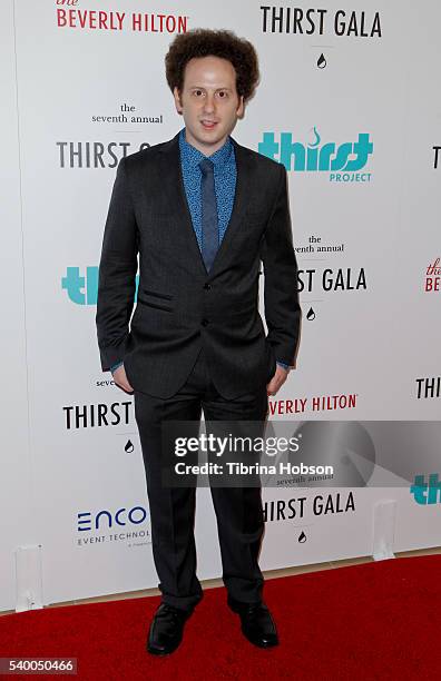 Josh Sussman attends the 7th annual Thirst Gala at The Beverly Hilton Hotel on June 13, 2016 in Beverly Hills, California.