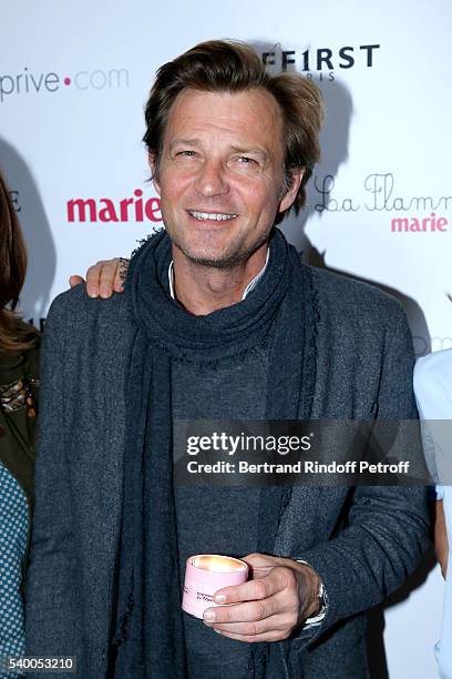 Host of the event Laurent Delahousse attends 'La Flamme Marie Claire' : 7th Edition - Press Conference at the Salon France-Ameriques on June 14, 2016...