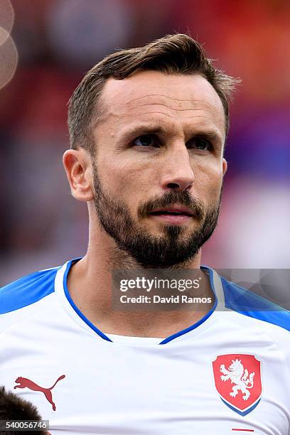 Tomas Sivok of Czech Republic poses prior to the UEFA EURO 2016 Group D match between Spain and Czech Republic at Stadium Municipal on June 13, 2016...