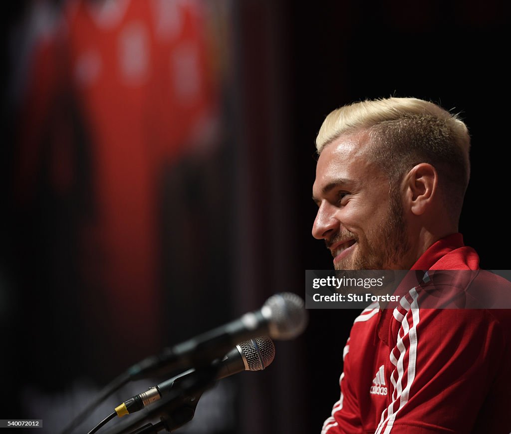 Wales Training Session and Press Conference