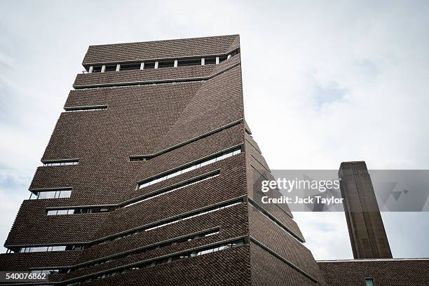 General view of the Tate Modern's new Switch House on June 14, 2016 in London, England. The Tate Modern art gallery unveils its new Switch House...