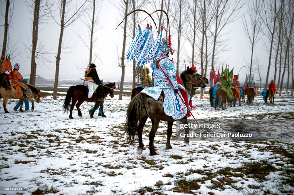 Chinese New Year Parade at Shaanxi Province China