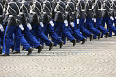 Military parade during the ceremonial