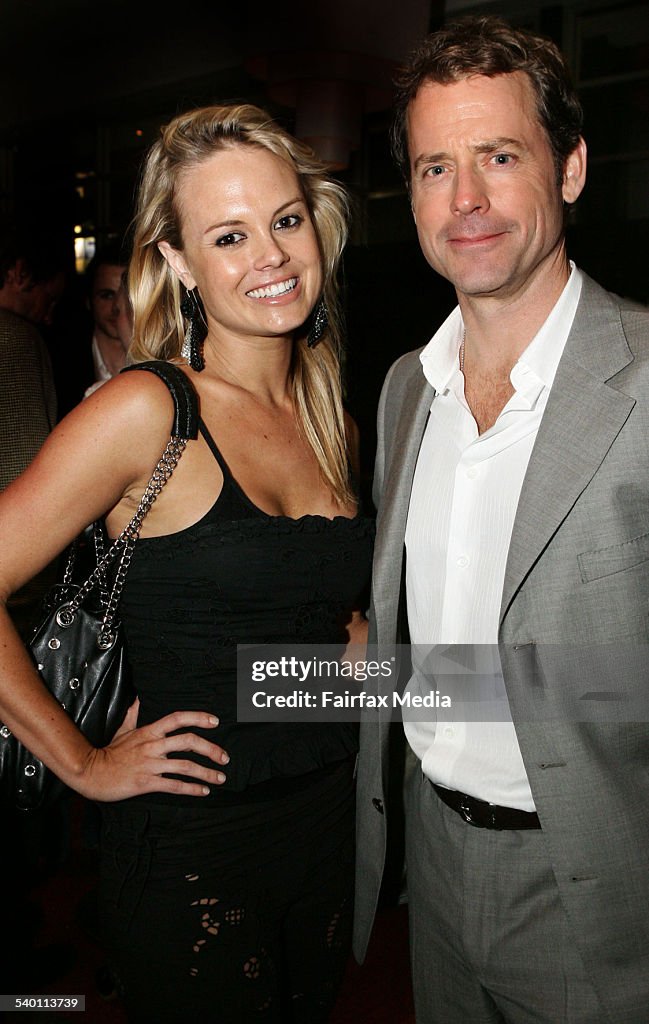 Amy Erbacher and Greg Kinnear at the 'Little Miss Sunshine' film premiere after-