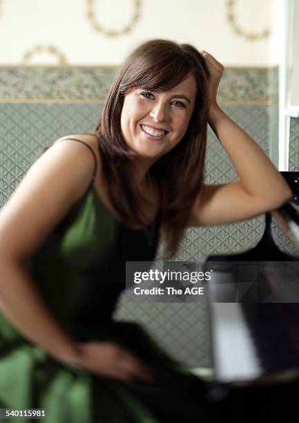 Pianist Bonnie Brown, 20 December 2006. THE AGE Picture by MARINA OLIPHANT