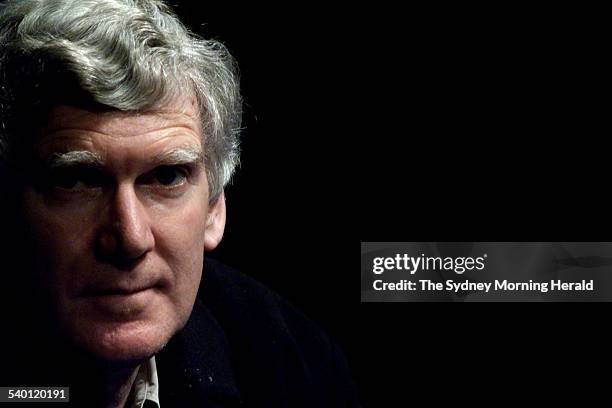 Australian playwright David Williamson at the Ensemble Theatre where his play '... A Conversation' opens next Friday, Sydney, 7 September 2001. SMH...