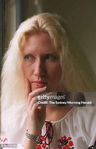 Helen Demidenko pictured at the Darlinghurst offices of Arts Management, who has won The Miles Franklin award for her book 'The Hand That Signed The...