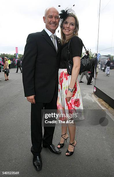 Spring Racing Carnival 2006. Gary Sweet with Nadia Dyall at the 2006 Melbourne Cup at Flemington Racecourse, 7 November 2006. THE AGE SPORT Picture...