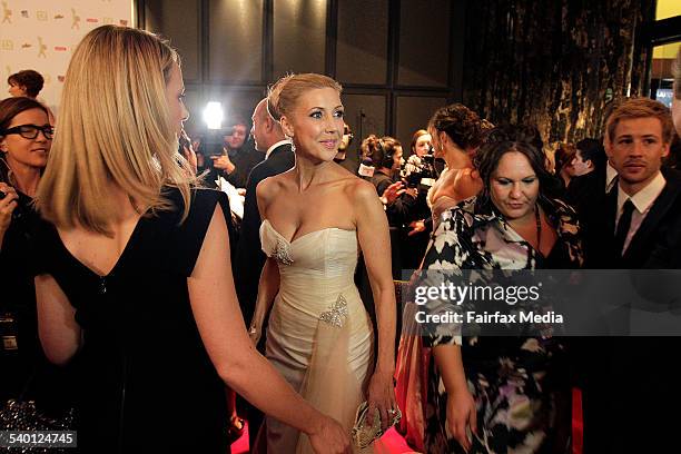 Logies 2010, Crown Casino, Melbourne. Catriona Rowntree on the red carpet.