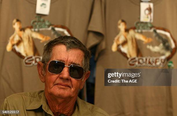 Bob Irwin, father of Crocodile Hunter Steve Irwin who was killed by a stingray, spoke at a press conference at Australia Zoo on the Sunshine Coast...