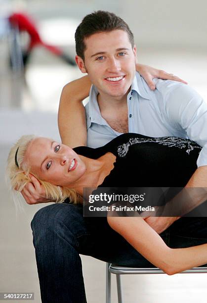 Alana Patience and Tom Waterhouse, contestants on the television show Dancing With The Stars, rehearse in a studio in Chippendale, Sydney, 21...