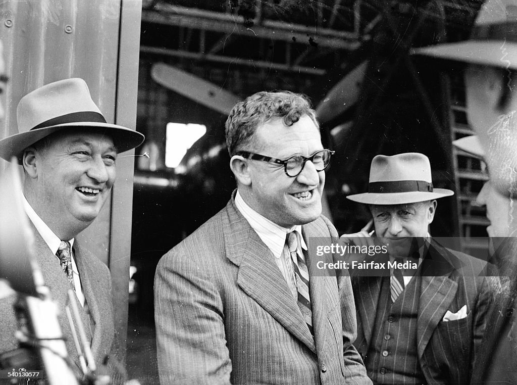Minister for Immigration Arthur Calwell on 15 September 1947 SUN NEWS Picture